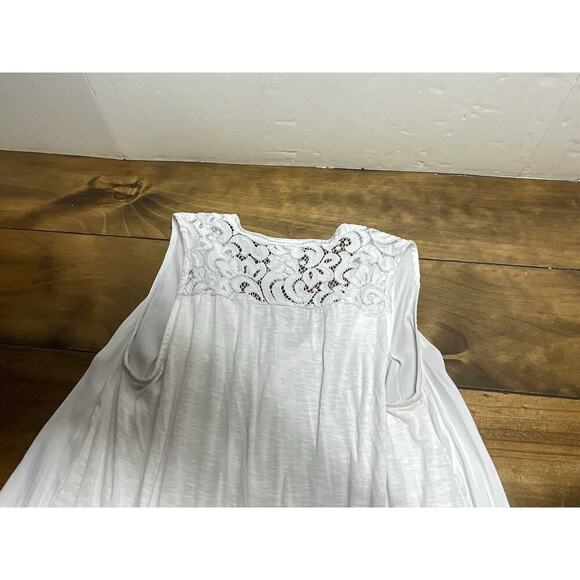 Dolan Anthropologie Sleeveless Henley Pintuck Top Medium - Picture 10 of 10